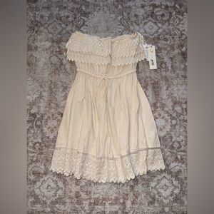 Strapless Boho Mini Dress